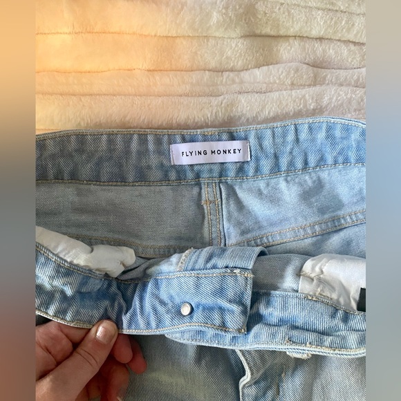 Distressed 90s Inspired Flying Monkey Jeans - Picture 2 of 4